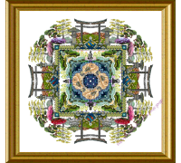 CHAT-123 Japanese Zen Moss Garden Mandala (схема)
